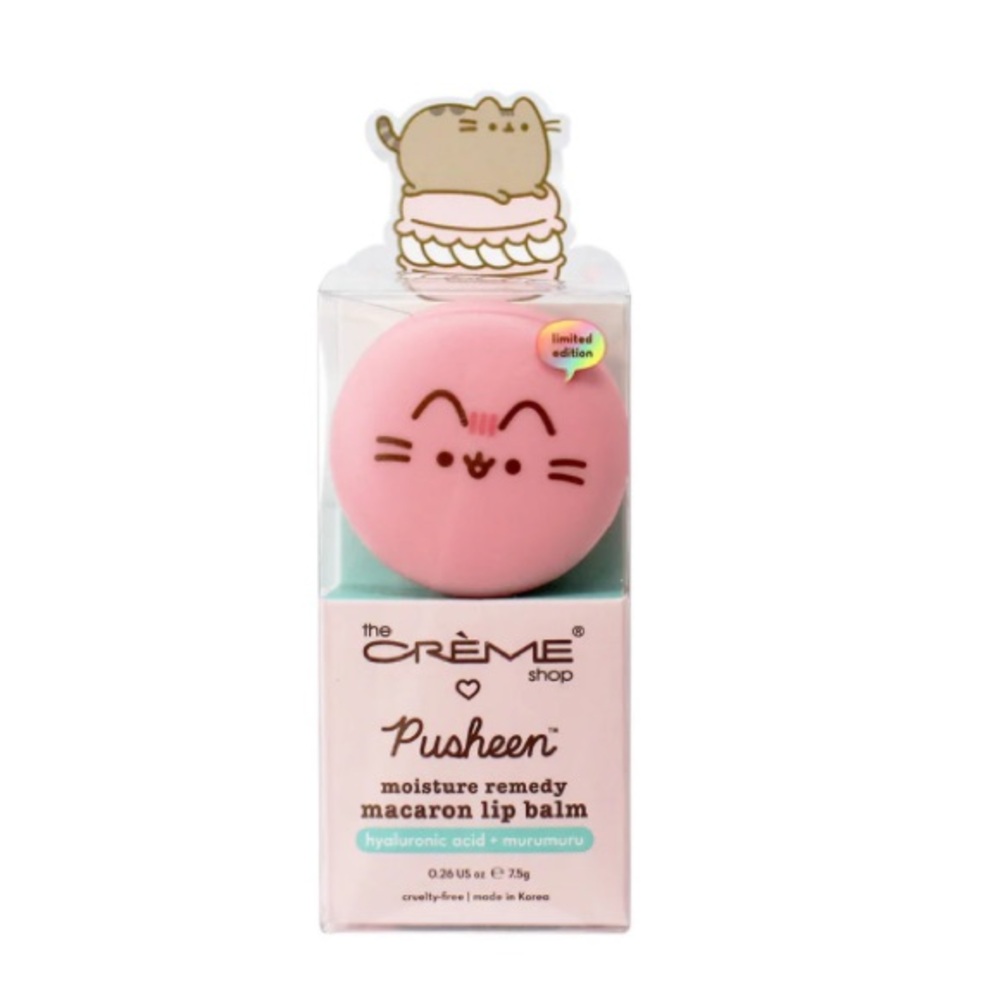 NWT TheCremeShop x Pusheen StrawberryDream Moisture Remedy Macaron LipBalm